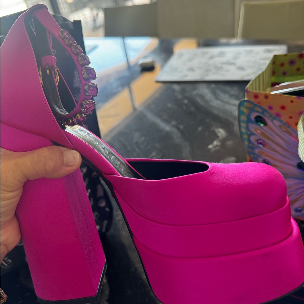 Versace platform satin - Picture 2 of 5